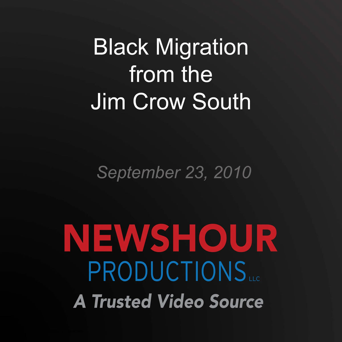Black Migration From the Jim Crow South