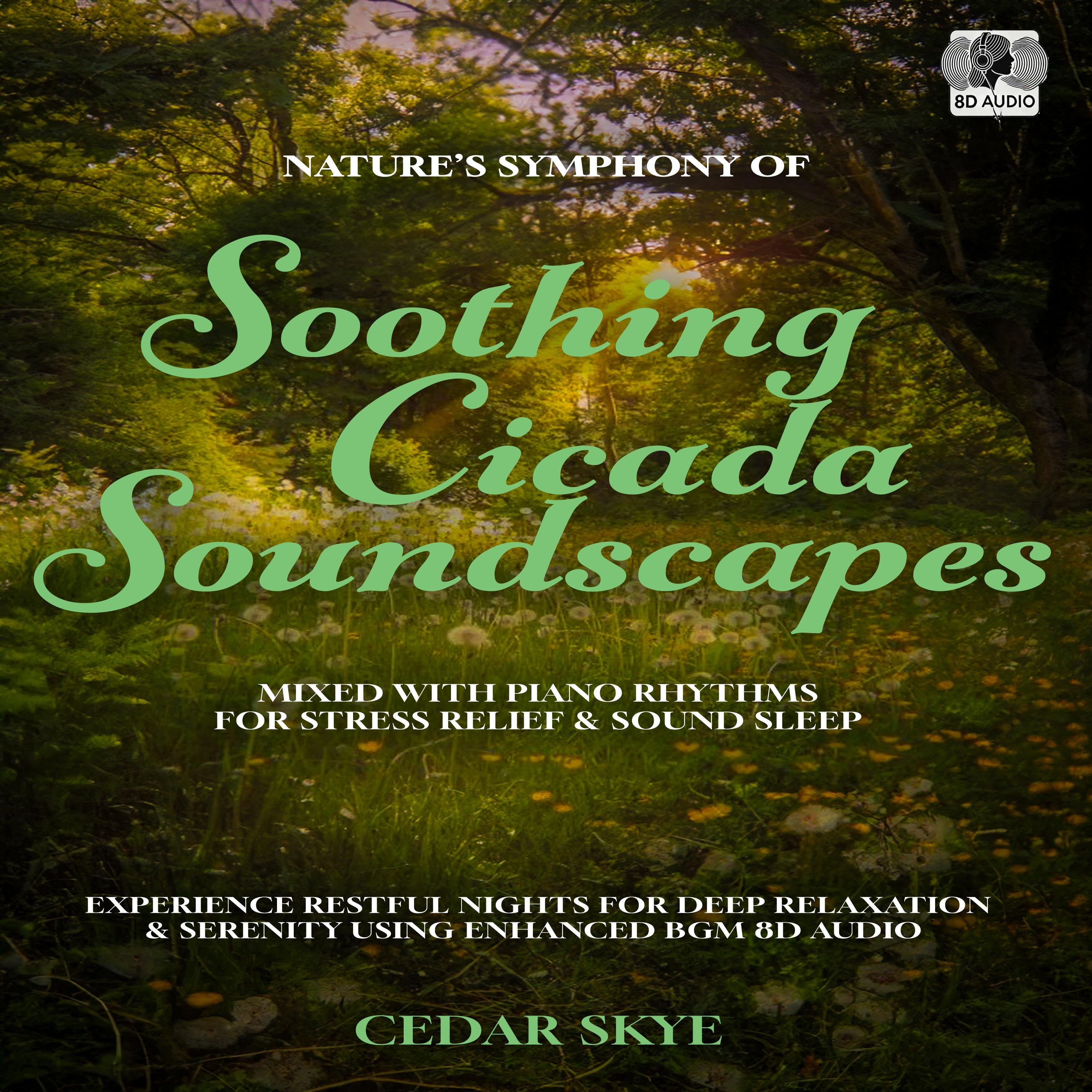 Nature's Symphony Of Soothing Cicada Soundscapes Mixed With Piano Rhythms For Stress Relief & Sound Sleep