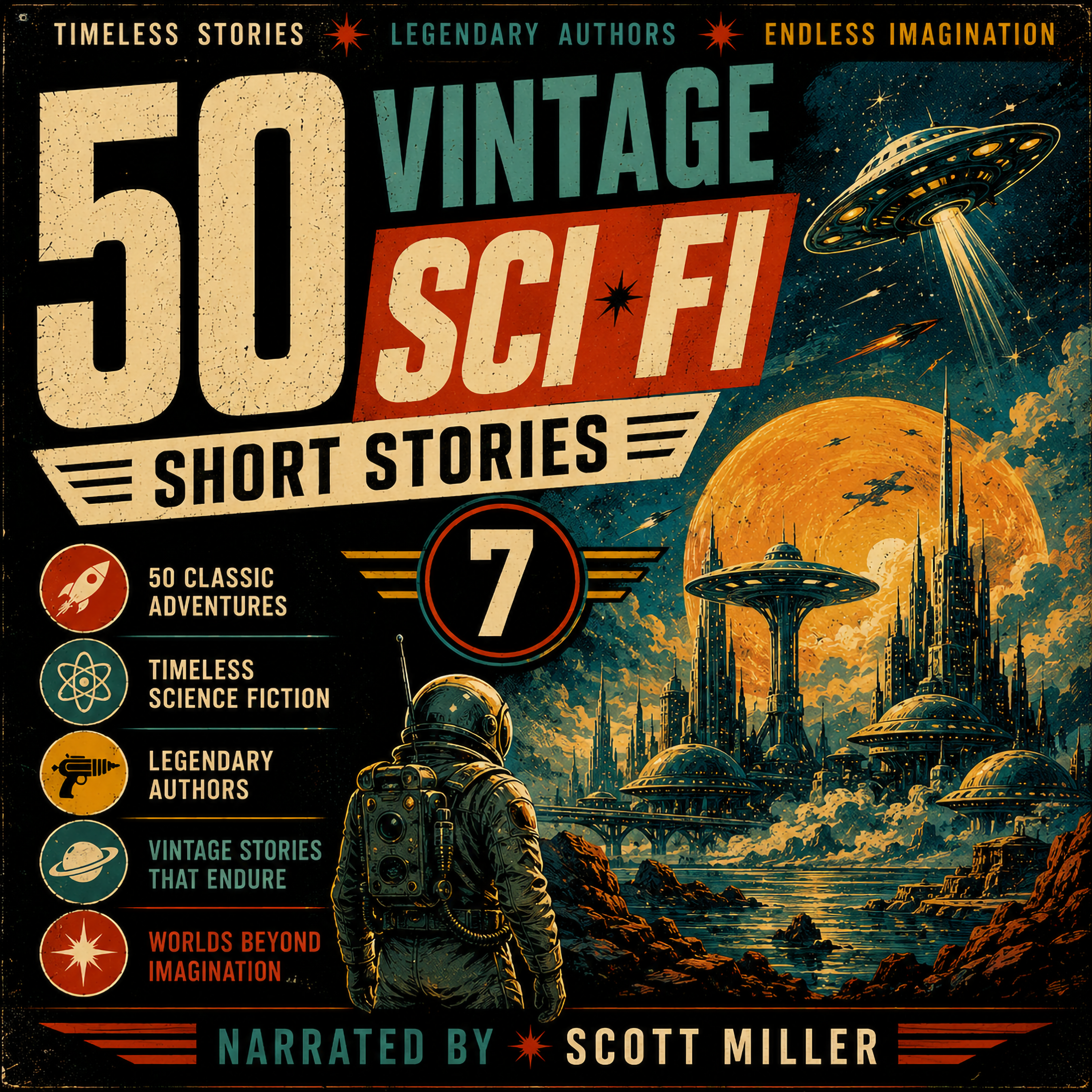 50 Vintage Sci-Fi Short Stories 7: More Than 31 Hours of Classic Science Fiction