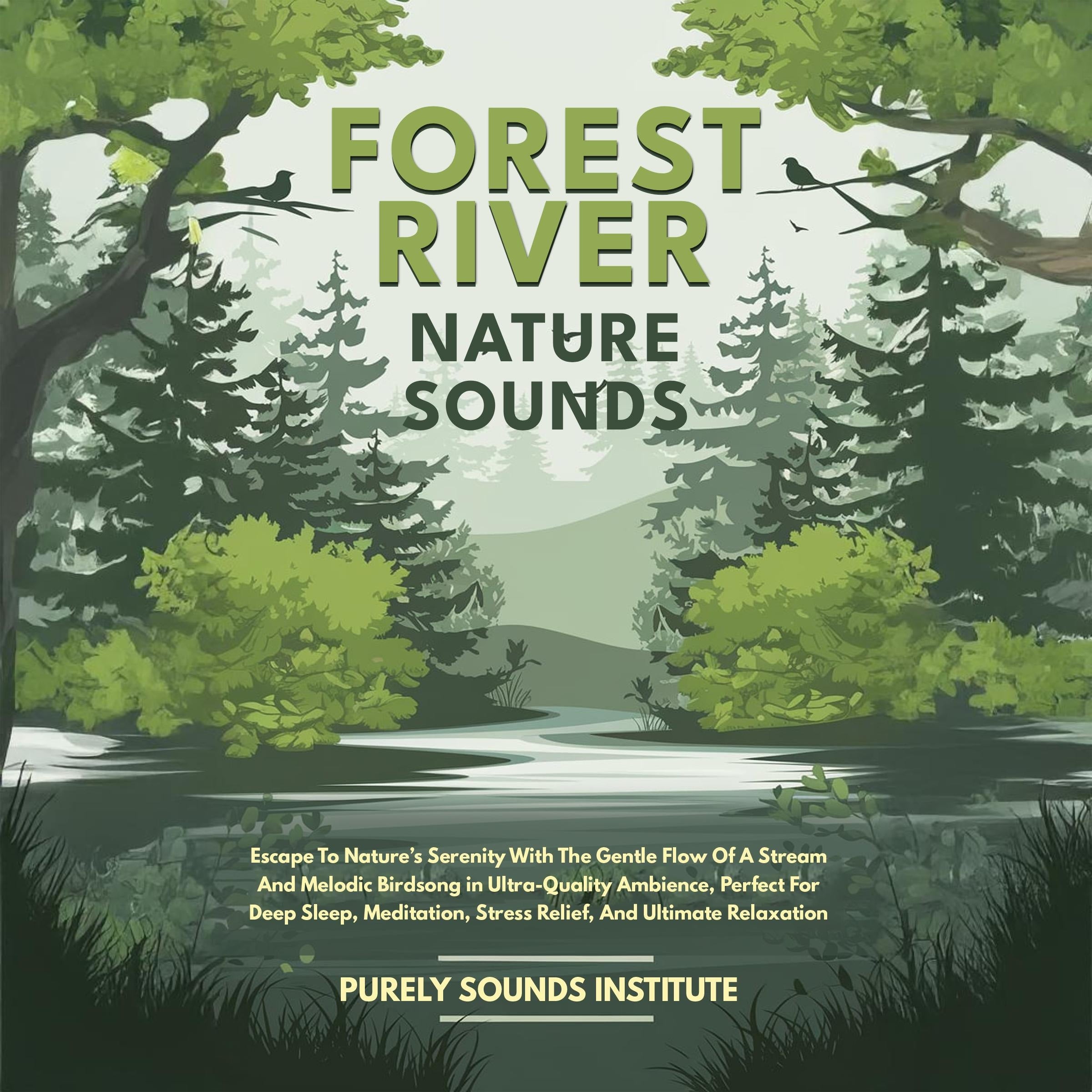 Forest River Nature Sounds: Escape To Nature's Serenity With The Gentle Flow Of A Stream And Melodic Birdsong in Ultra-Quality Ambience, Perfect For Deep Sleep, Meditation, Stress Relief, And Ultimate Relaxation