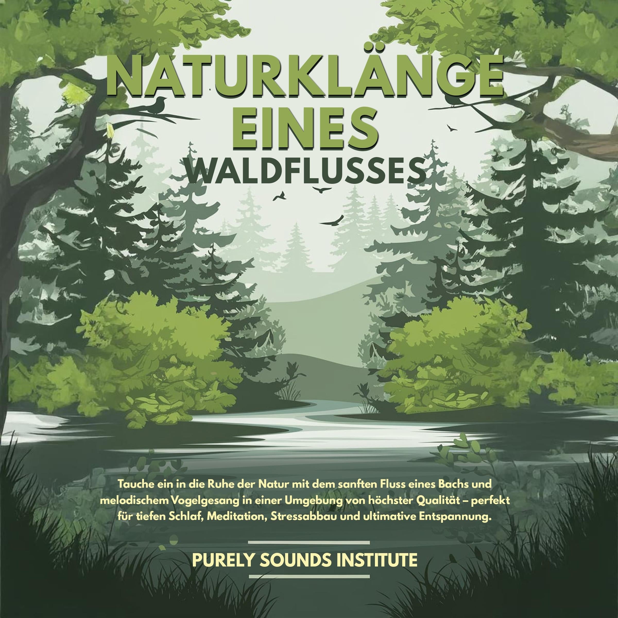 Naturklänge eines Waldflusses: Tauche ein in die Ruhe der Natur mit dem sanften Fluss eines Bachs und melodischem Vogelgesang in einer Umgebung von höchster Qualität - perfekt für tiefen Schlaf, Meditation, Stressabbau und ultimative Entspannung
