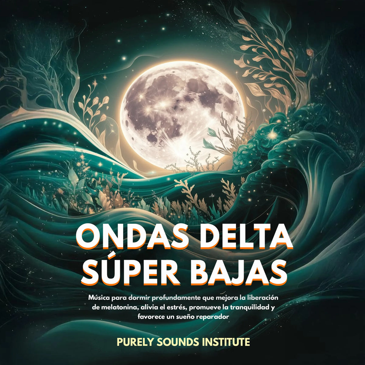 Ondas delta súper bajas: Música para un sueño profundo que potencia la liberación de melatonina, alivia el estrés, promueve la tranquilidad y favorece un sueño reparador