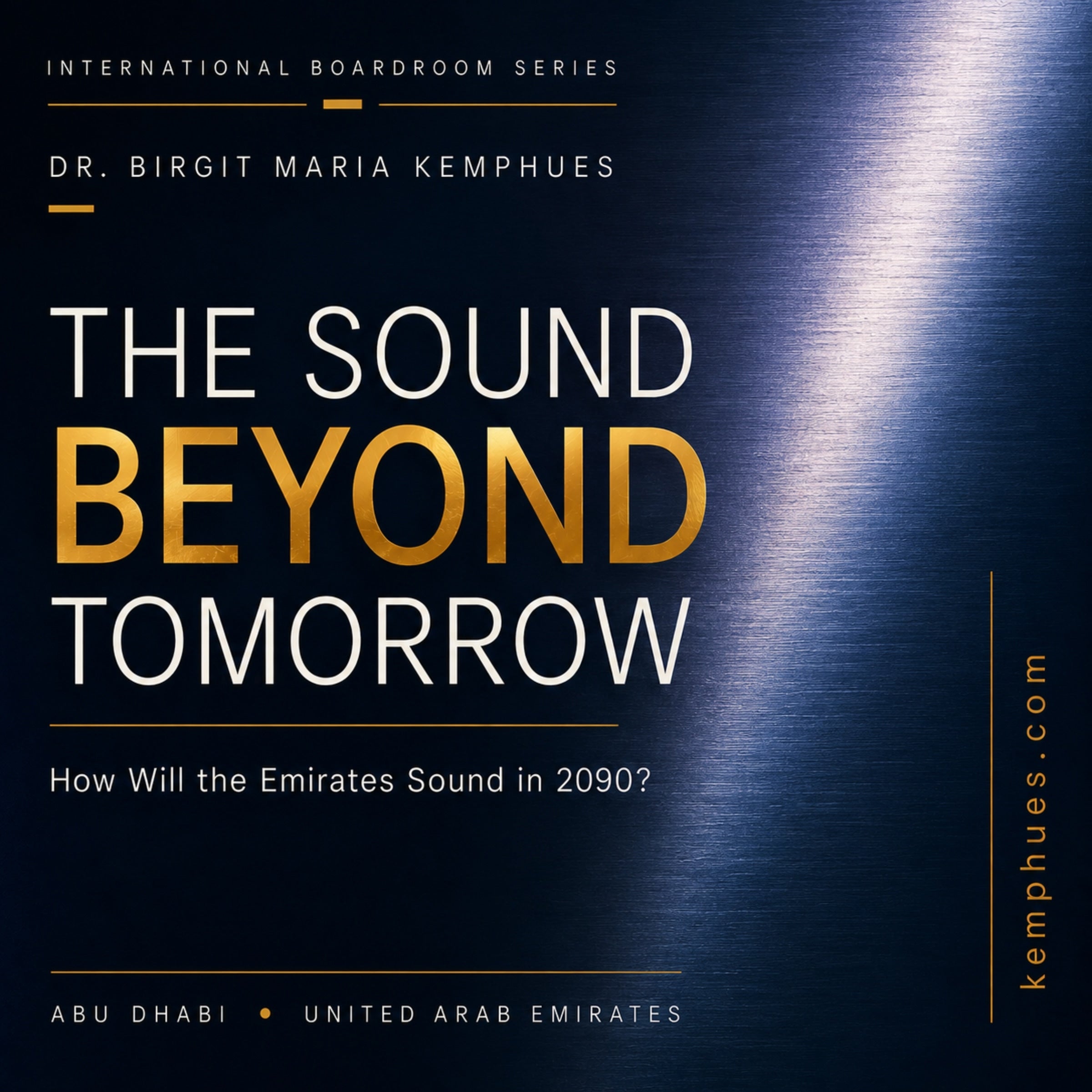 The Sound Beyond Tomorrow - How will we experience music in the Emirates in 2090?
