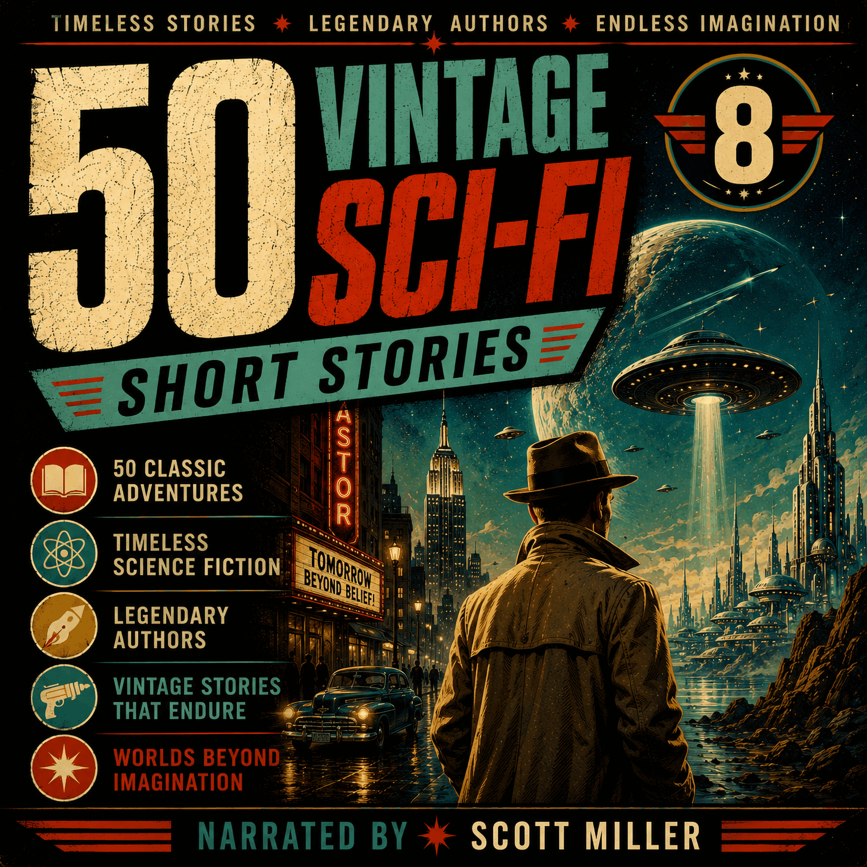 50 Vintage Sci-Fi Short Stories 8: More Than 32 Hours of Classic Science Fiction