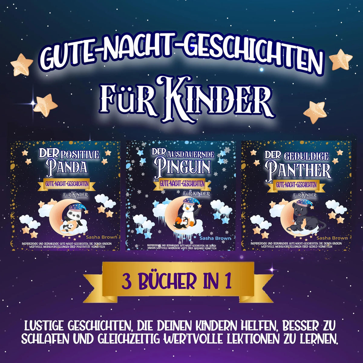 Gute-Nacht-Geschichten: 3 Bücher in 1