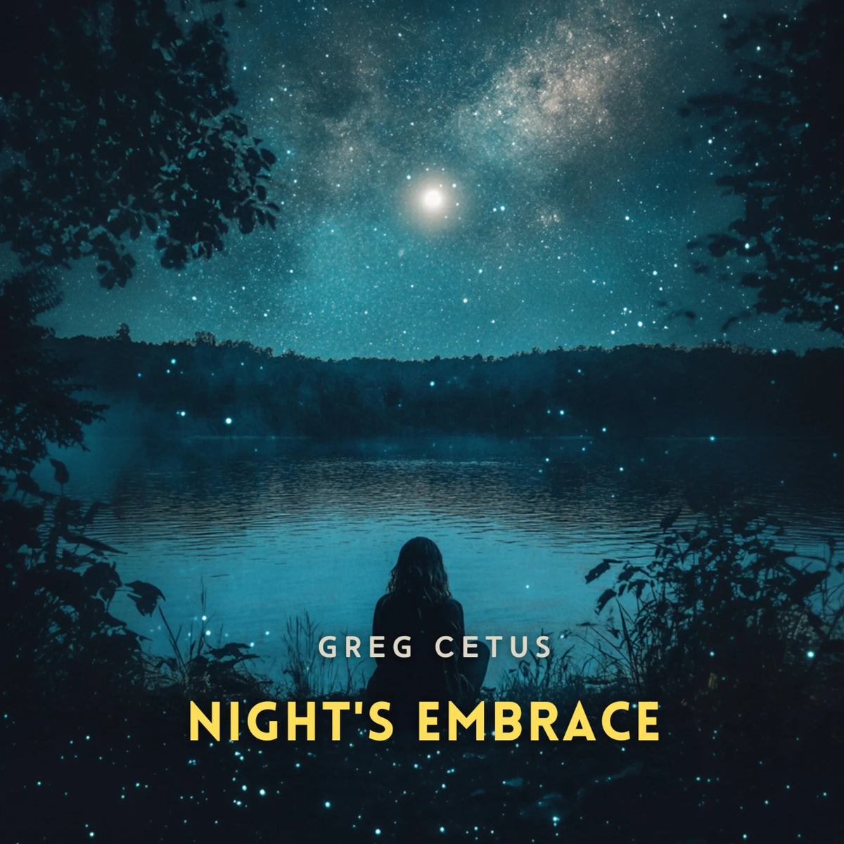 Night's Embrace: Gentle Crickets and Stream Sounds for Restful Sleep