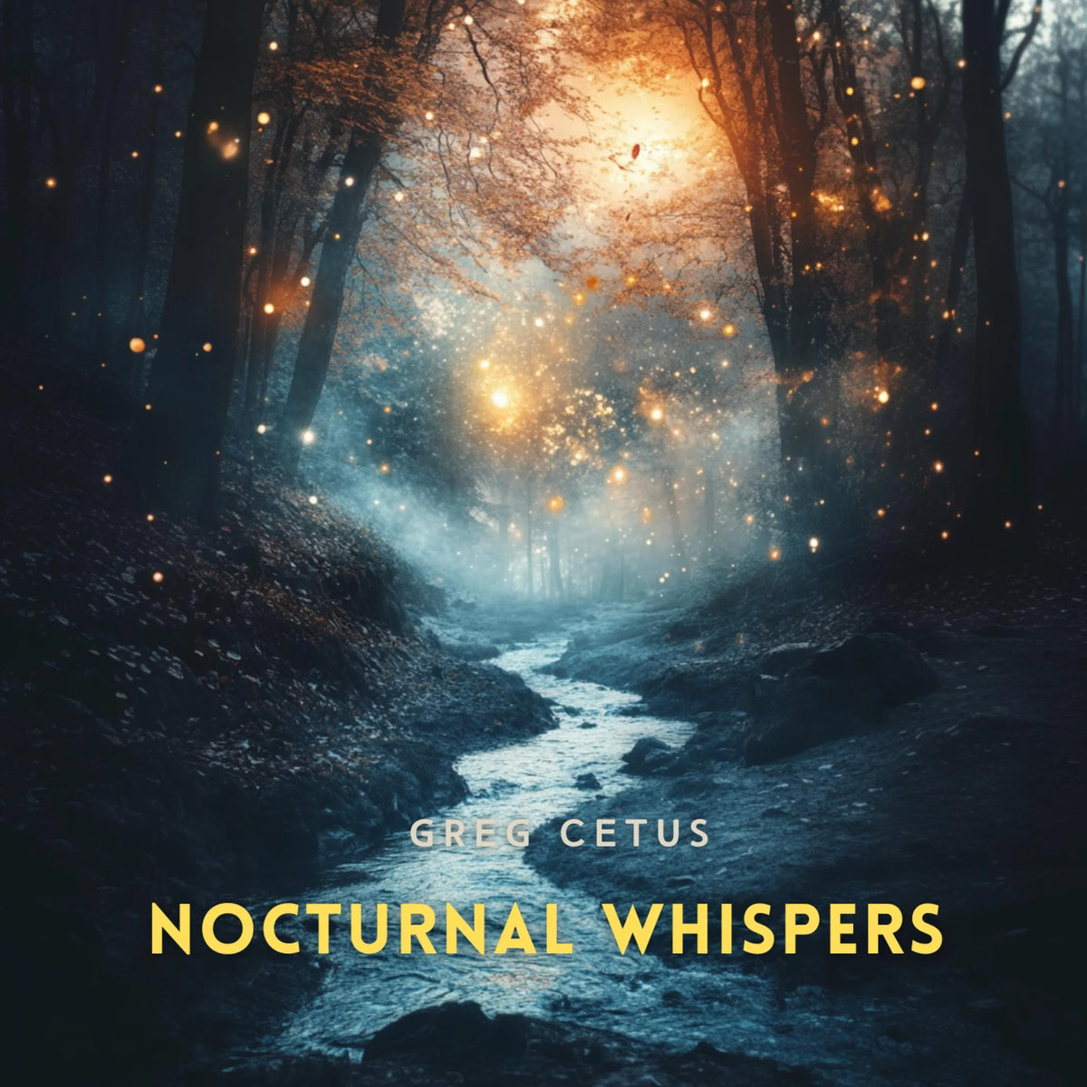 Nocturnal Whispers: Cricket Chorus and Moonlit Streams