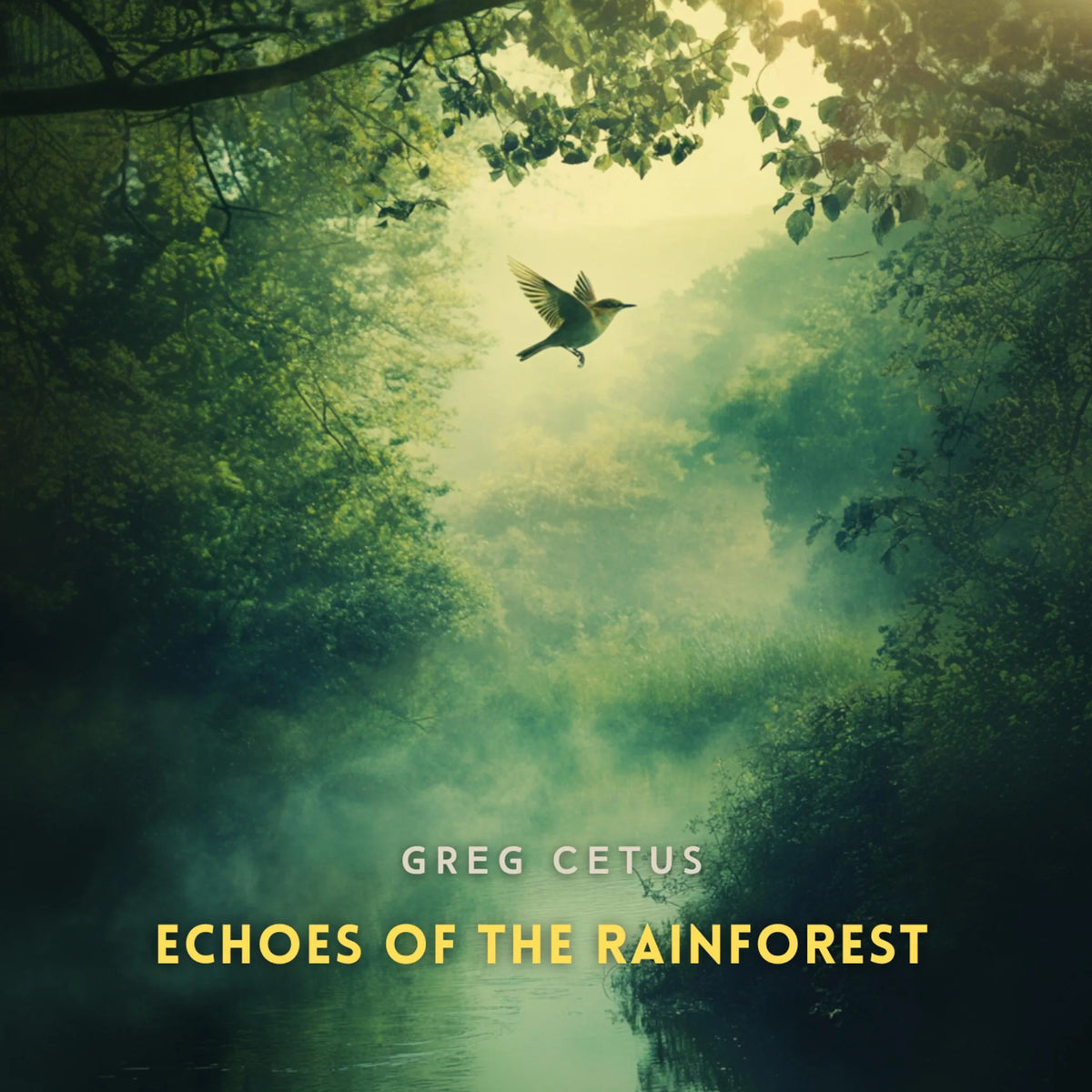 Echoes of the Rainforest: A Symphony of Birds and Flowing Water