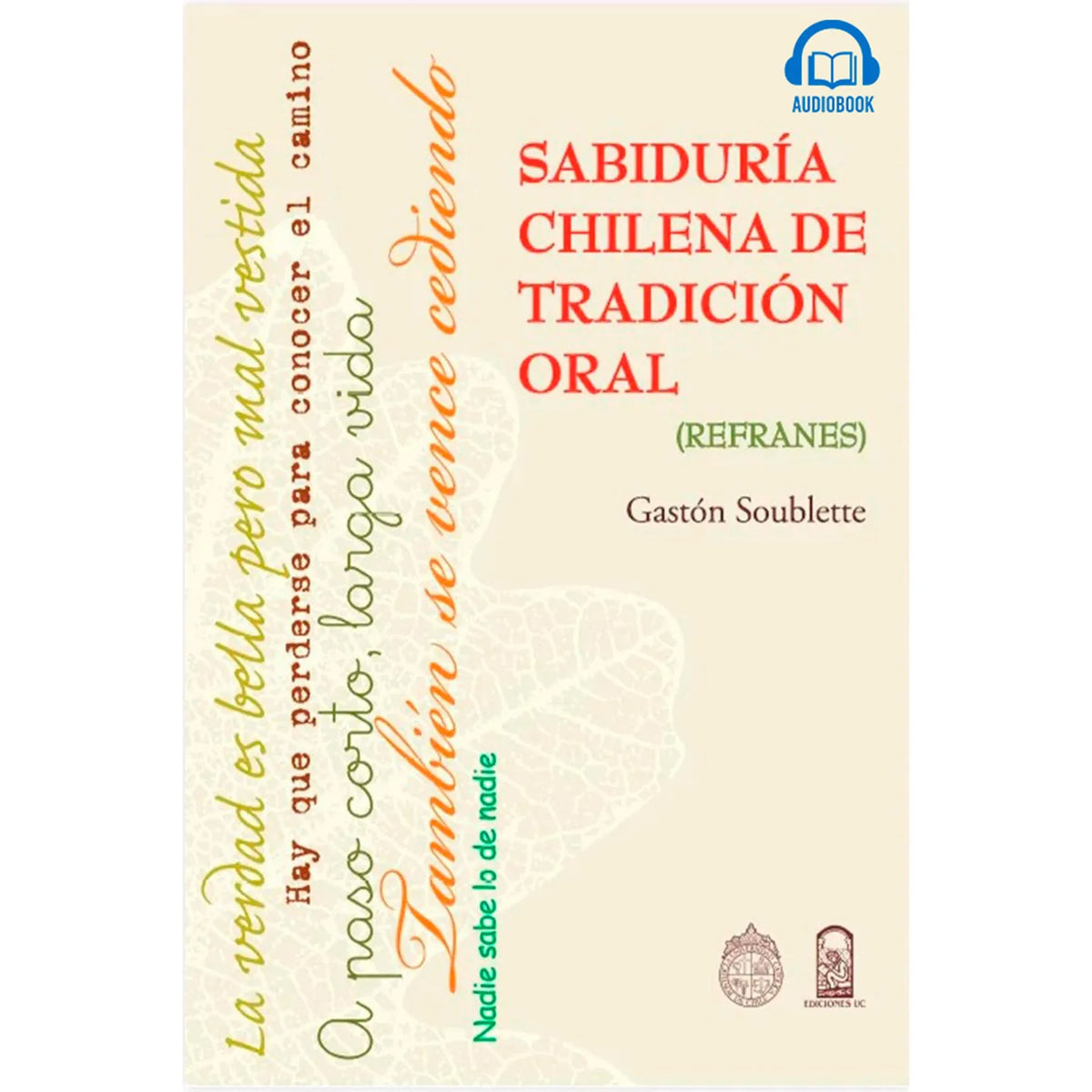 Sabiduría chilena de tradición oral - Refranes