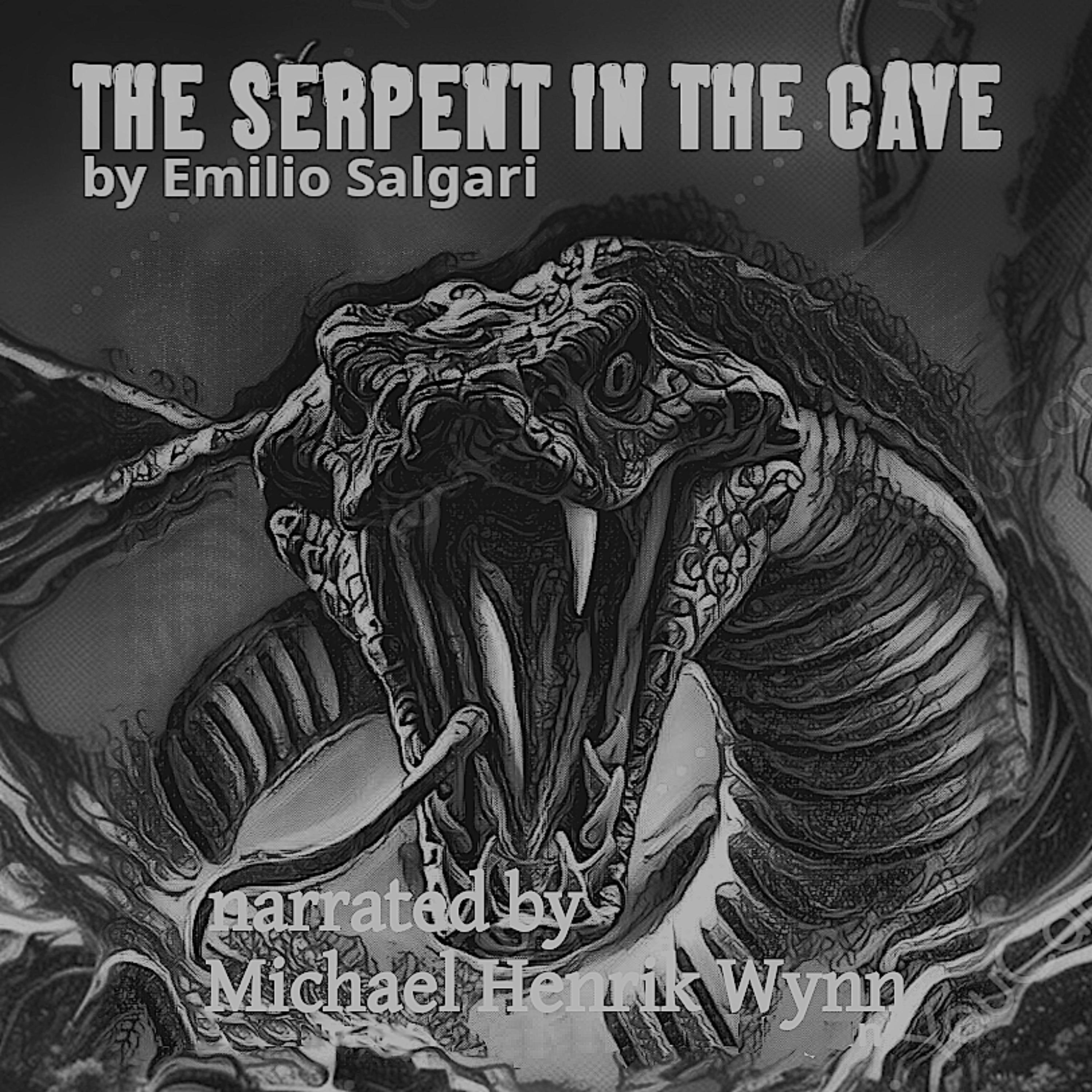 The Serpent in the Cave, by Emilio Salgari (1862-1911)