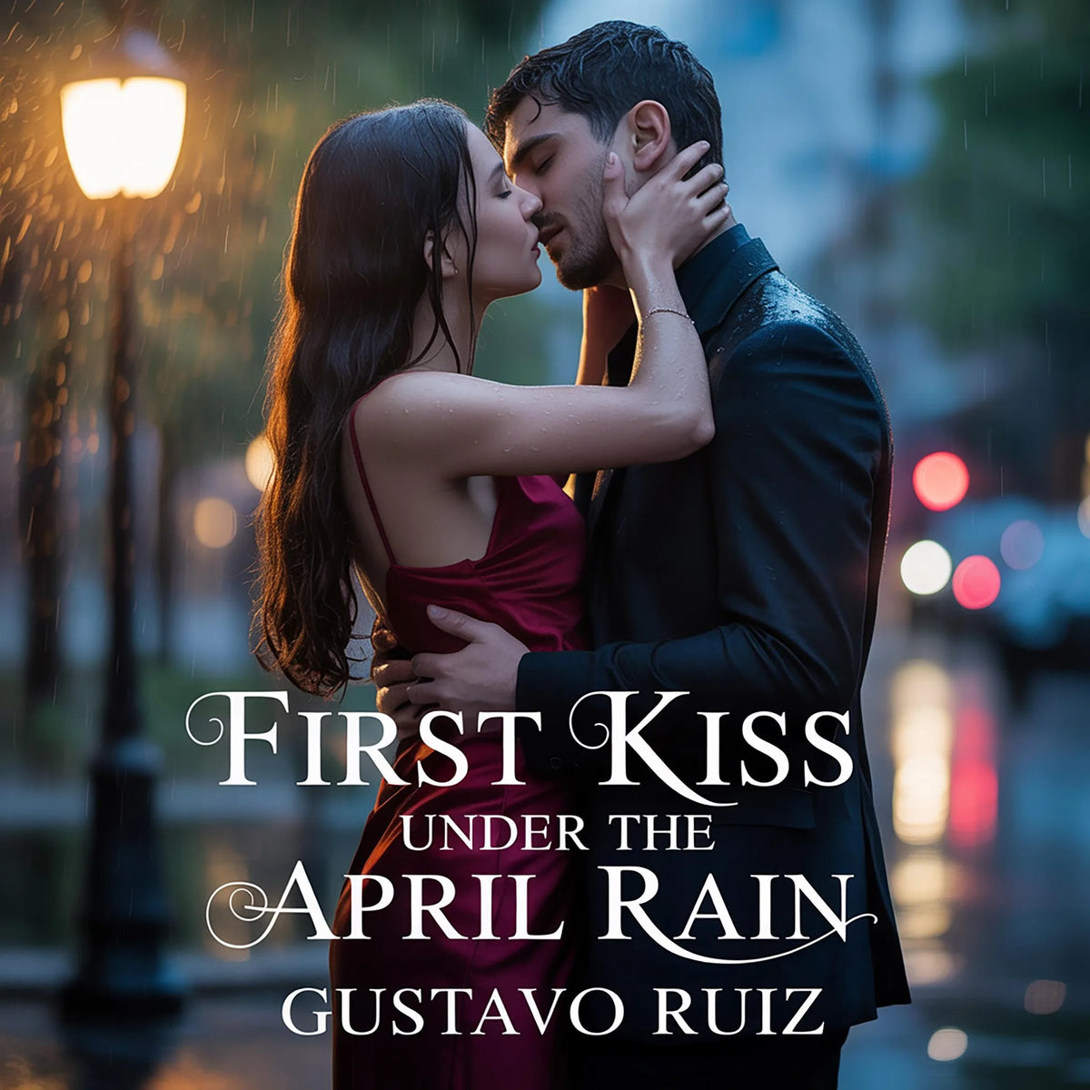 First kiss under the April rain