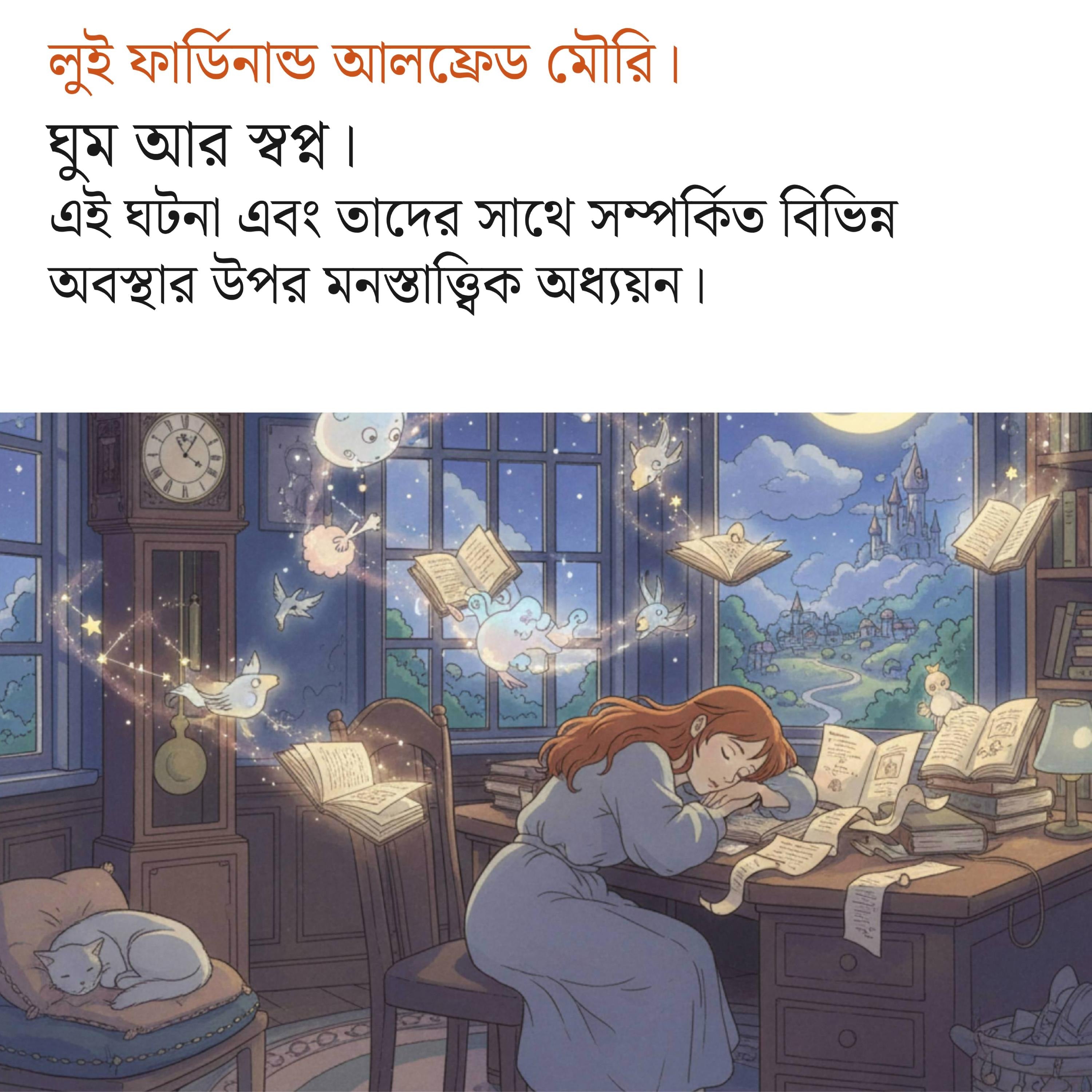 ঘুম আর স্বপ্ন।